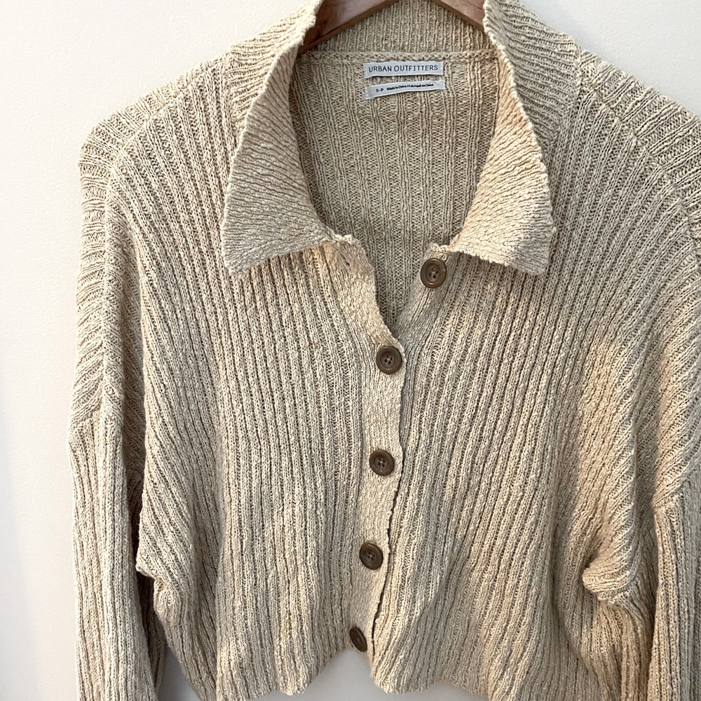 Urban outfitters cropped knit sweater